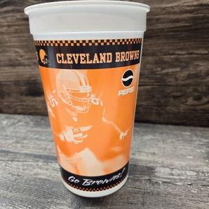 Vintage Cleveland Browns 2007 Season Football Plastic Soda Pop Beer Mug Cup